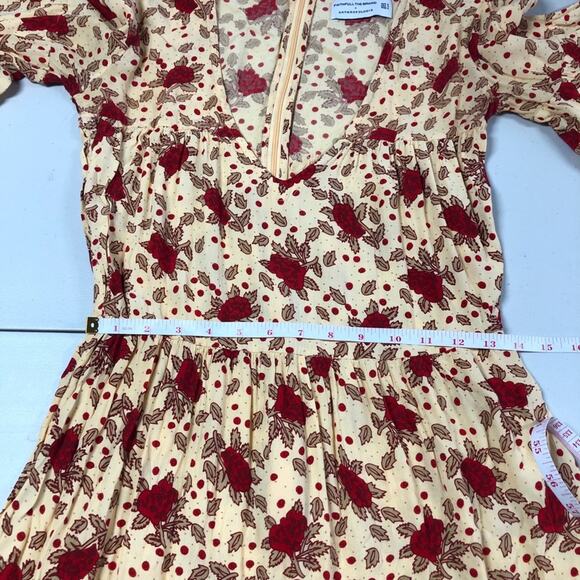 Anthropologie faithful the brand boho floral dress size 4 - Picture 6 of 10